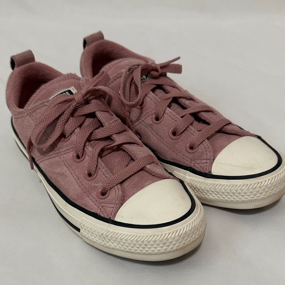 Converse All Star Dusty Pink suede Sneakers